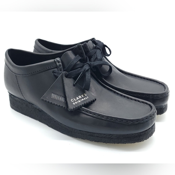 Clarks Wallabee Original Black Smooth Leather Limited Edition Shoes Men Size 8.5 main image 4